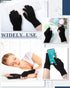 SATINIOR 5 Pairs Arthritis Compression Gloves Fingerless Compression Glove Pain Relief Glove for Arthritis Men Women(Medium)...